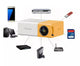 Mini Proiettore Portatile Casa Led Full Hd 1080P Av/Usb/Tft Zoom Con Telecomando