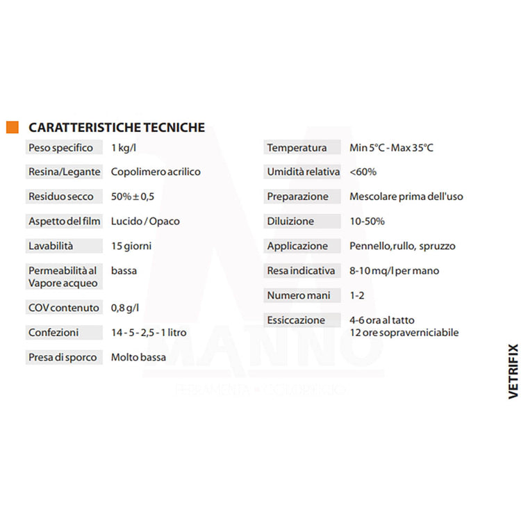 Vetrificante Idrorepellente Autopulente Per Interni Ed Esterni Lucidante Protettivo Carson Vetrifix OPACO/2,5 Litri