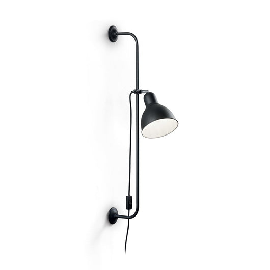 Applique Moderna Shower Metallo Nero 1 Luce E27