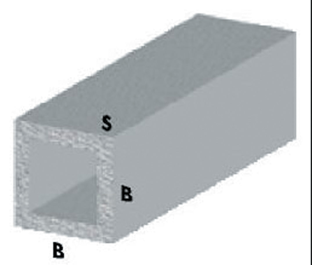 PROFILO ARGENTO H.100 TUBO QUADRO 10X10X1-** ARCANSAS PZ 5,0