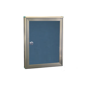 Bacheca porta avvisi alluminio anodizzato bronzo 29x37cm vetrina con serratura