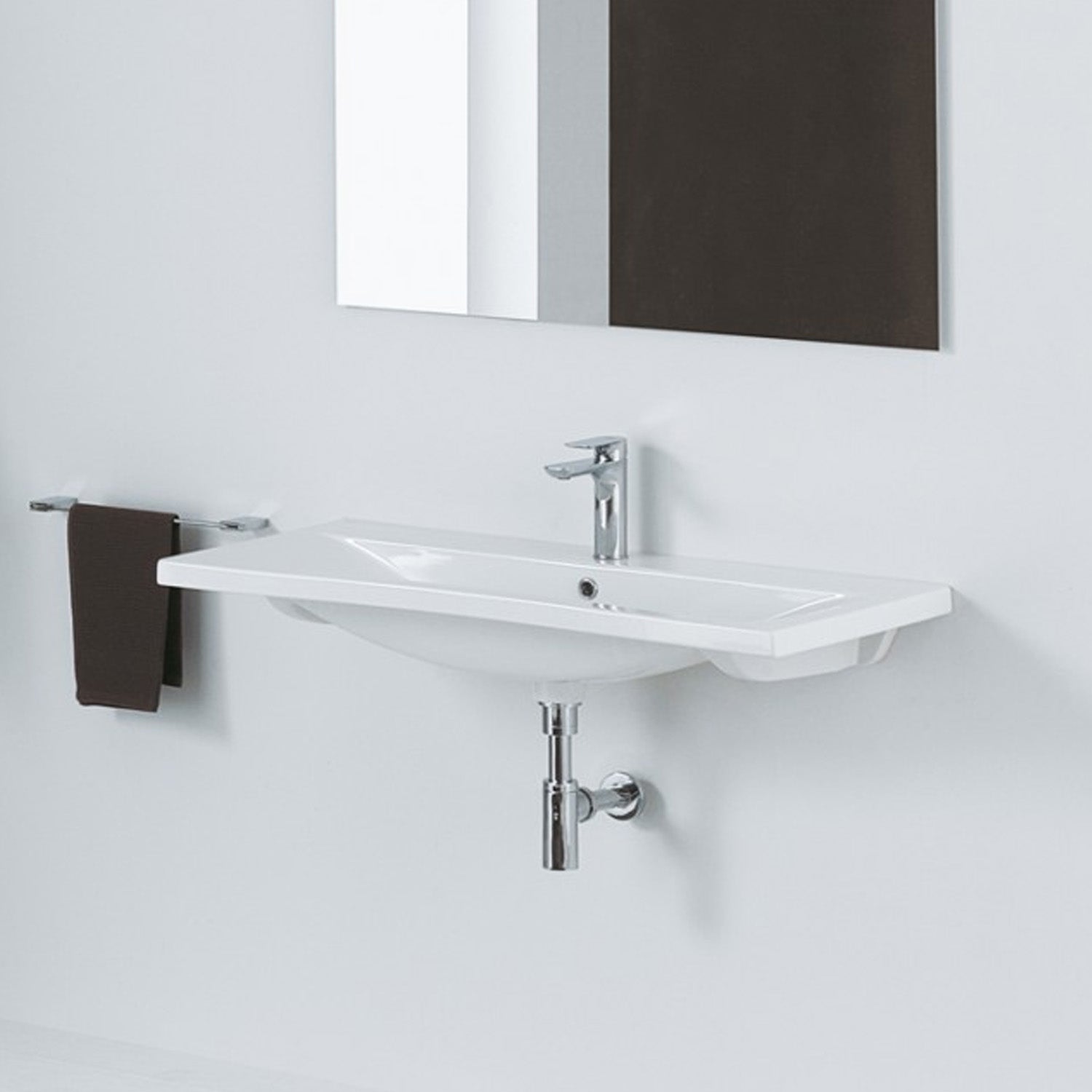 Lavabo top Althea modello Clever 90x39 cm 