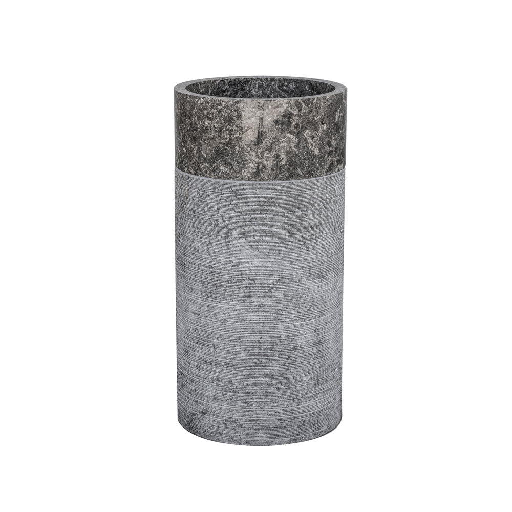 Lavandino da terra 'Cylinder Basin' in marmo Ã˜ 45x91h cm by Cipi - Nero