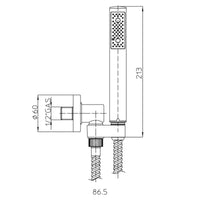 Composizione doccia soffione tondo Ares diametro 300 mm e kit duplex Bossini