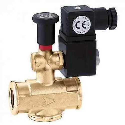 Elettrovalvola Gas, Normalmente Aperta, Con Riarmo Manuale 1/2" CALEFFI 854024