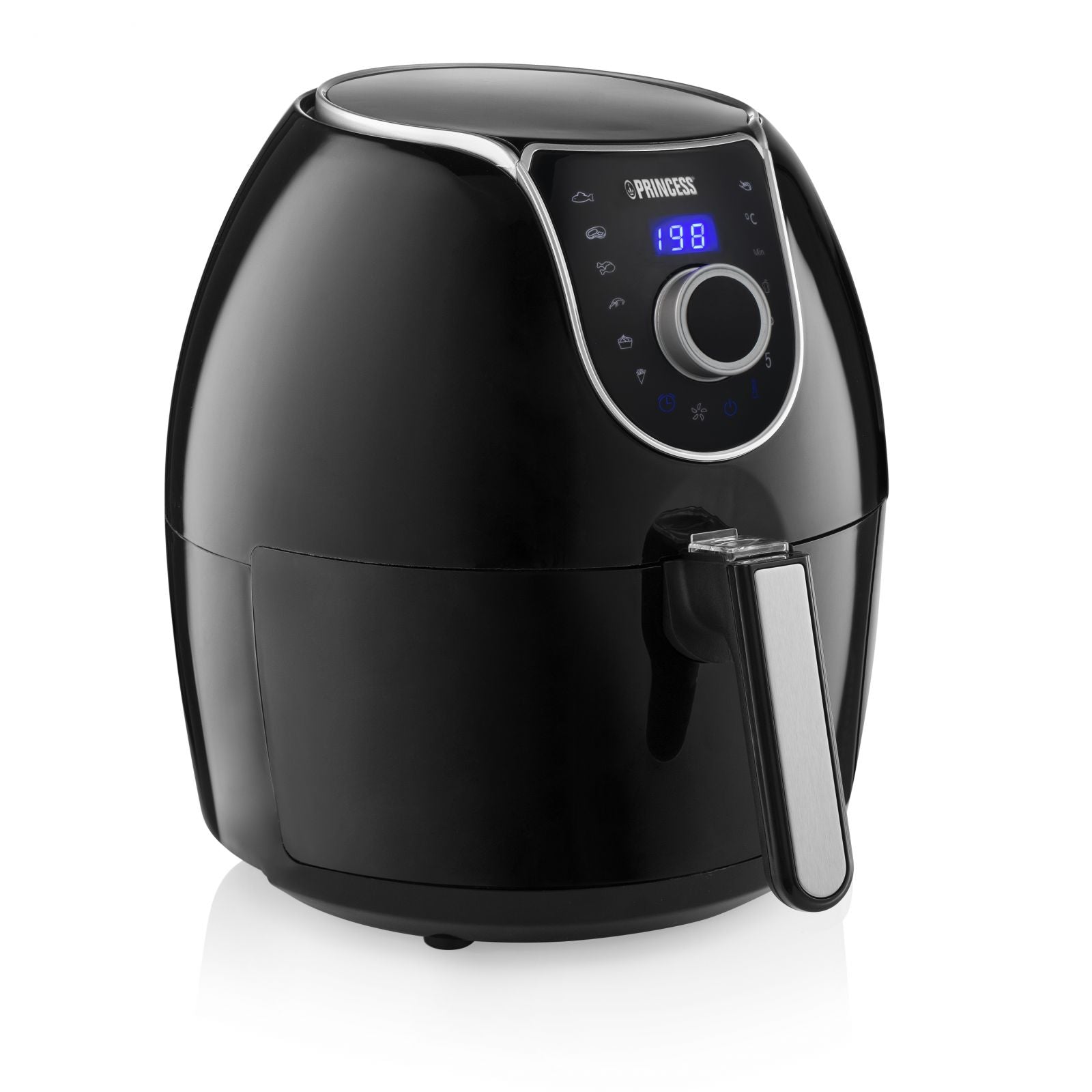 Friggitrice ad aria elettrica Princess 182055  Digital Crispy Fryer 5,2 lt nero 17400W