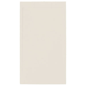 Piatto doccia in pietra SOLIDSTONE alto 2,8 cm con bordo - Beige - Misura: 80x100 x 2,8h