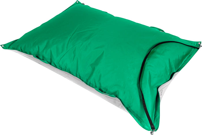 Cuscinone Slitta per Neve 160x110 cm in Acrilico Pomodone Scivolone Verde