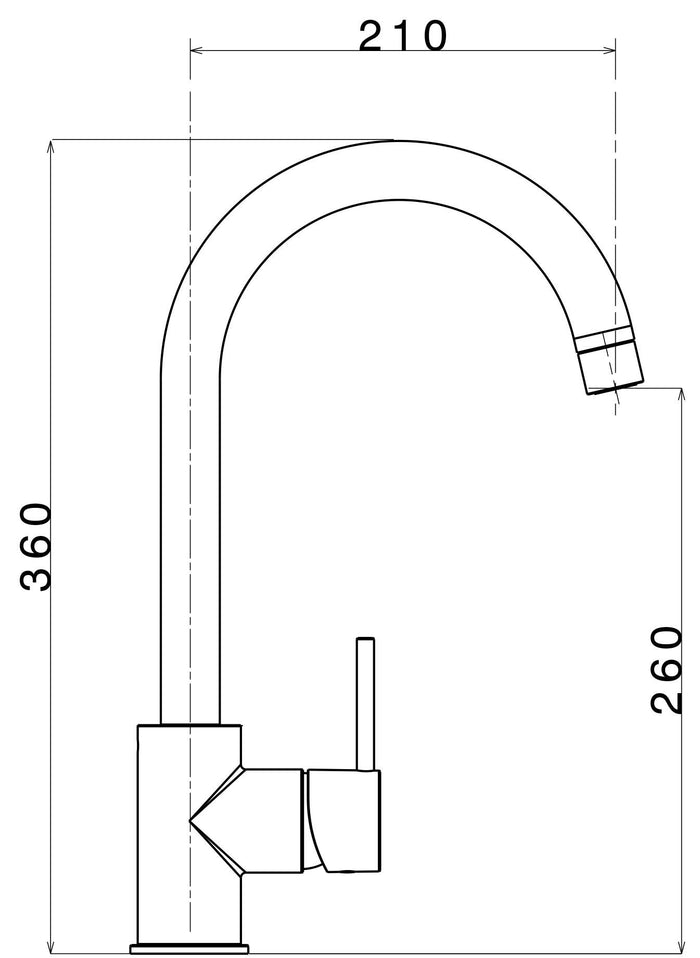 Rubinetto Cucina Miscelatore Monocomando Apell AP7780GO Granito Avena