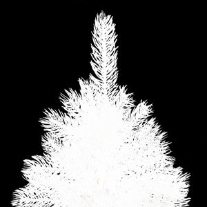 vidaXL Albero di Natale Preilluminato con Palline Bianco 120 cm