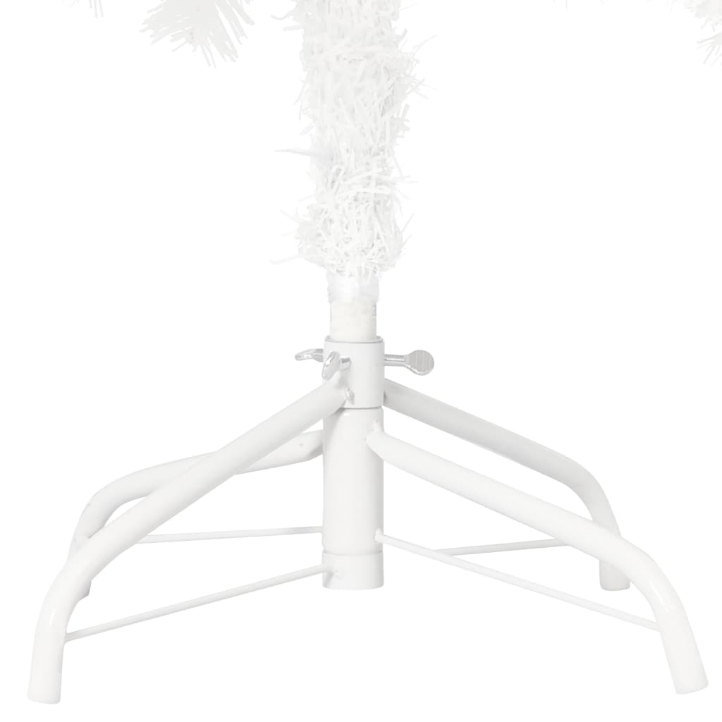 vidaXL Albero di Natale Preilluminato con Palline Bianco 180 cm