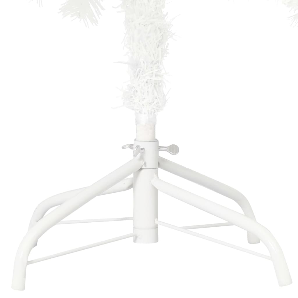 vidaXL Albero di Natale Preilluminato con Palline Bianco 120 cm