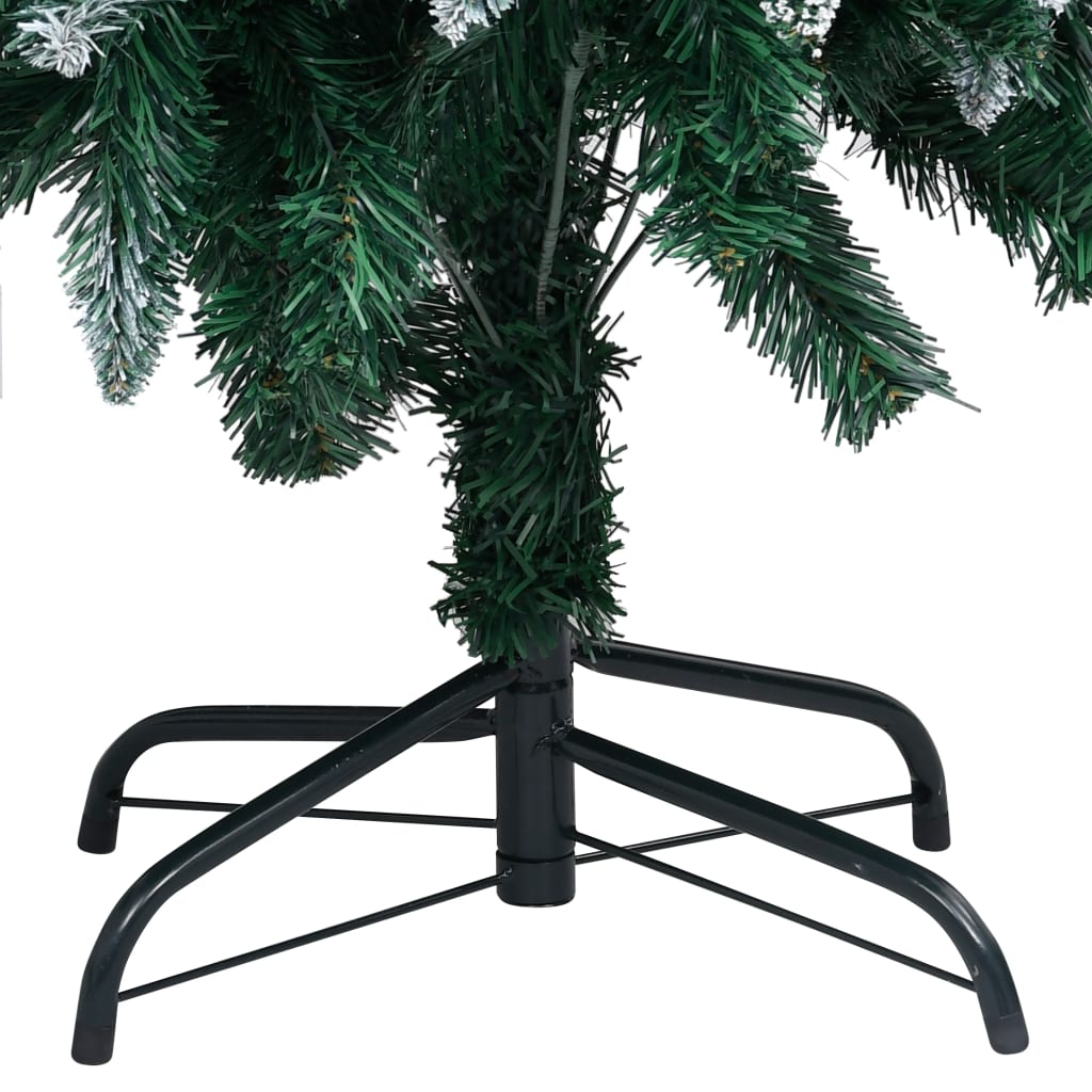 vidaXL Albero di Natale Preilluminato con Palline e Pigne 210 cm