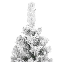 vidaXL Albero di Natale Artificiale con Neve Fioccata Verde 150 cm PVC