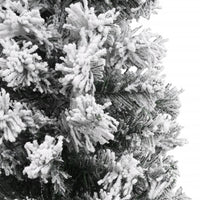 vidaXL Albero di Natale Artificiale con Neve Fioccata Verde 150 cm PVC