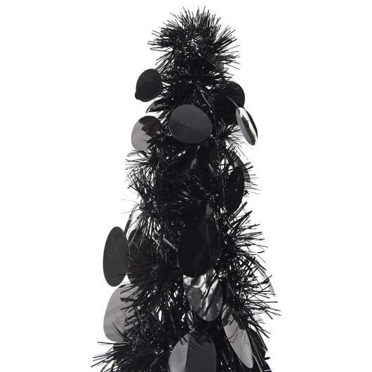 vidaXL Albero di Natale Artificiale Apribile Nero 150 cm PET