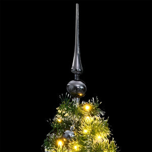 vidaXL Albero Natale Incernierato con 150 LED e Palline 120 cm