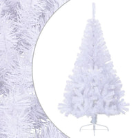 vidaXL Albero di Natale Artificiale MetÃ  con Supporto Bianco 150cm PVC