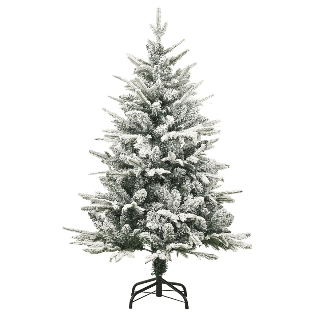 vidaXL Albero di Natale Artificiale con Neve Verde 120 cm PVC e PE