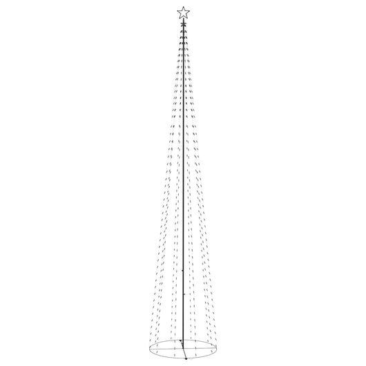 vidaXL Albero di Natale a Cono con 752 LED Bianco Caldo 160x500 cm