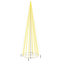 vidaXL Albero di Natale a Cono Bianco Caldo 1134 LED 230x800 cm