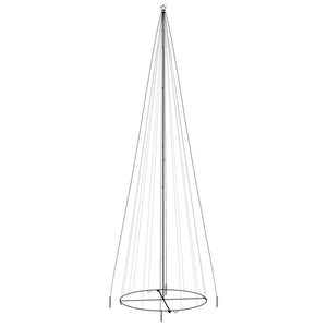 vidaXL Albero di Natale a Cono Bianco Caldo 1134 LED 230x800 cm