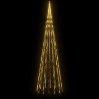 vidaXL Albero di Natale a Cono Bianco Caldo 1134 LED 230x800 cm