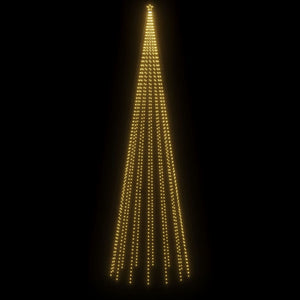 vidaXL Albero di Natale a Cono Bianco Caldo 1134 LED 230x800 cm