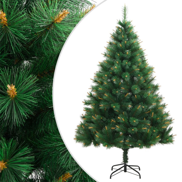 vidaXL Albero di Natale Artificiale Incernierato con Base 120 cm