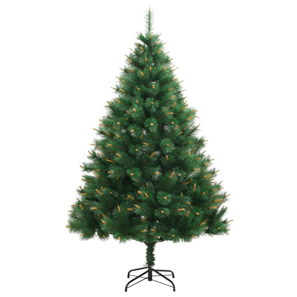 vidaXL Albero di Natale Artificiale Incernierato con Base 120 cm