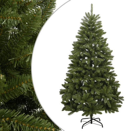 vidaXL Albero di Natale Artificiale Incernierato con Base Verde 210 cm