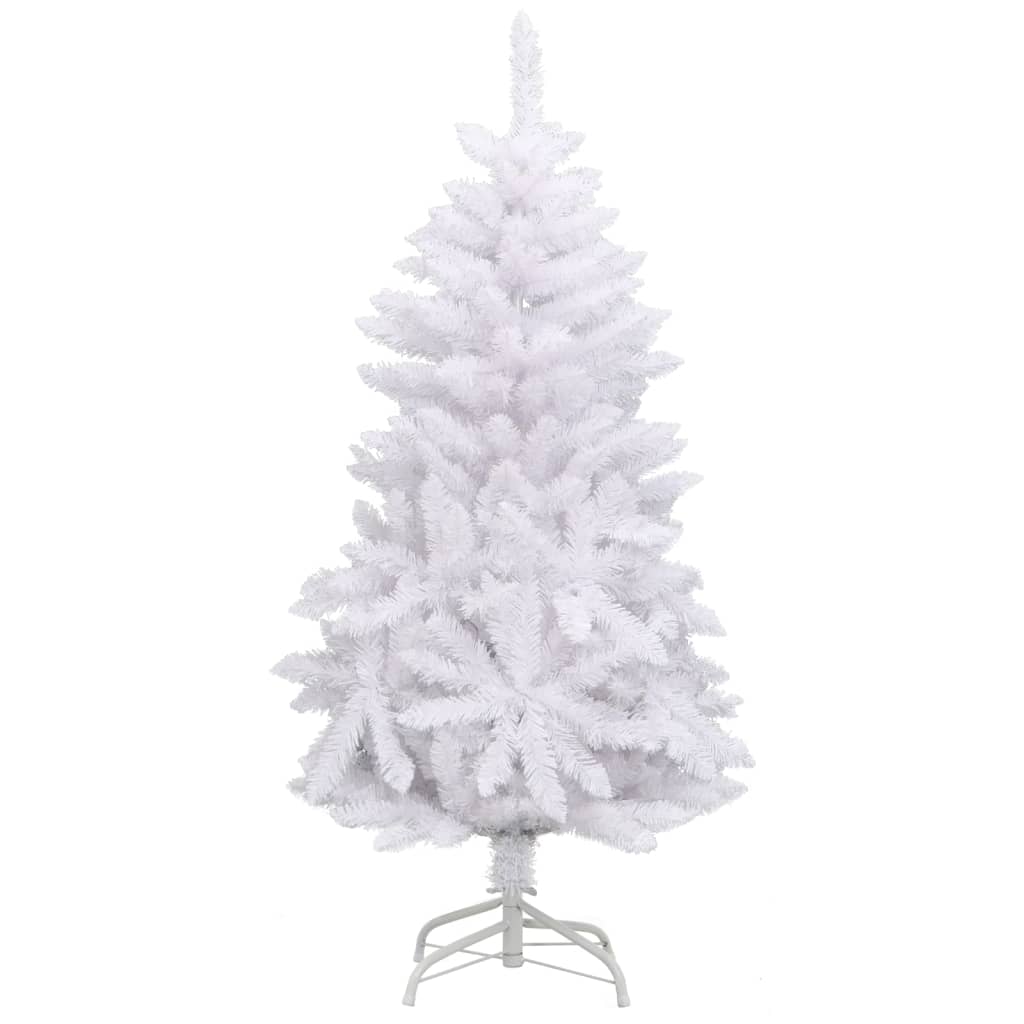 vidaXL Albero di Natale Artificiale Incernierato con Base Bianco 150cm