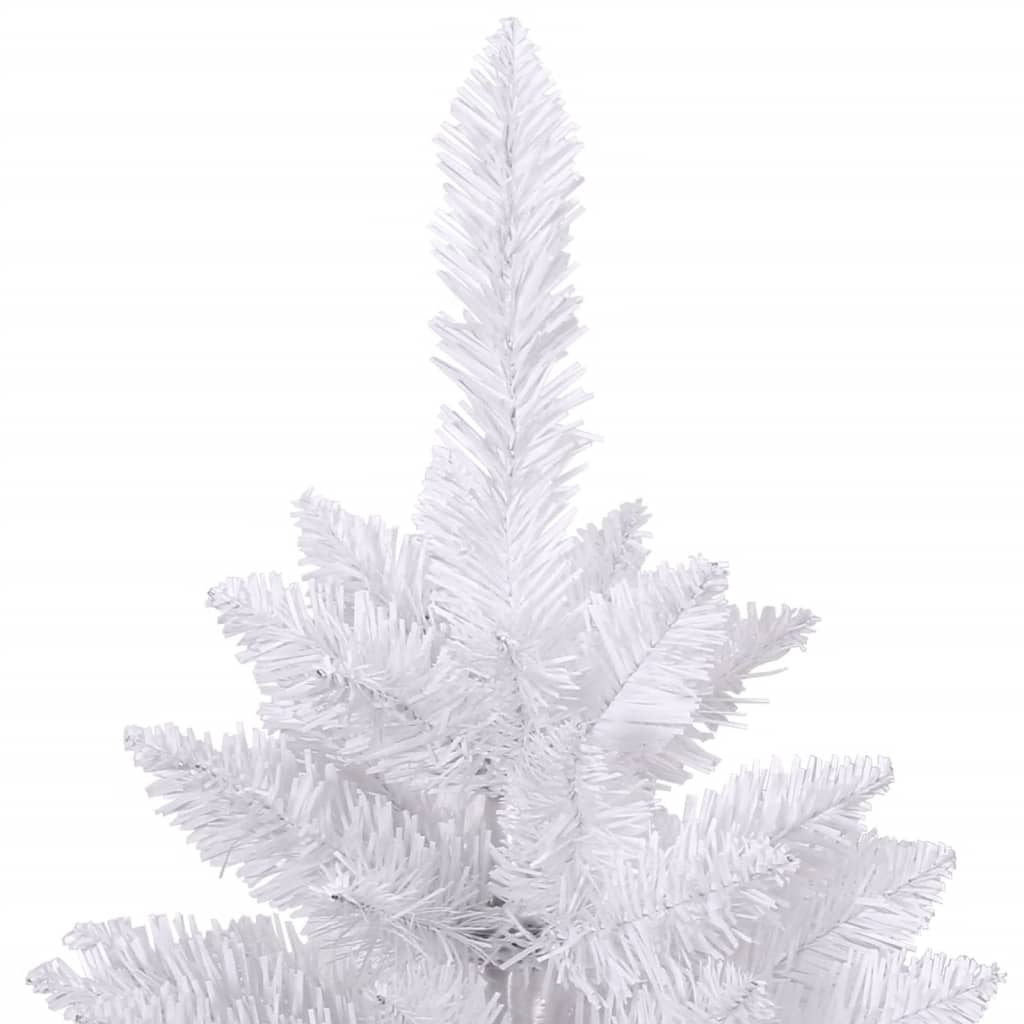 vidaXL Albero di Natale Artificiale Incernierato con Base Bianco 150cm