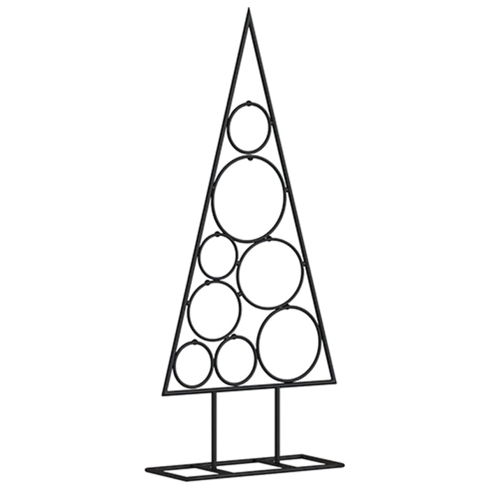 vidaXL Albero di Natale Decorativo in Metallo Nero 60 cm