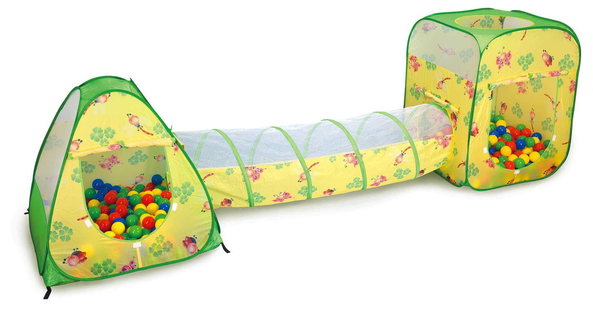 Tunnel 3 in 1 Gioco per Bambini con 100 Palline Miller