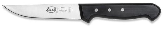 Coltello per Costata Lama 13 cm Manico Antiscivolo Sanelli Steak Nero