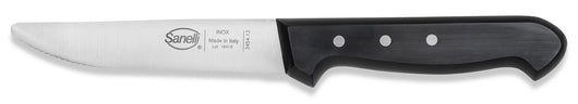 Coltello per Bistecca Lama 13 cm Manico Antiscivolo Sanelli Steak Nero