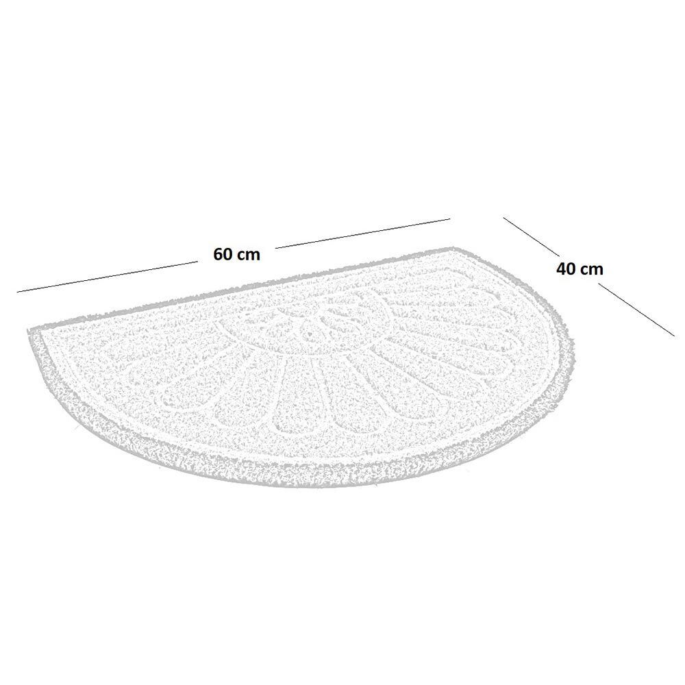 Zerbino classico mezzaluna in cocco cm 40 x cm 60