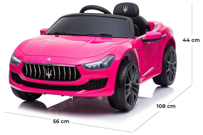 Macchina Elettrica per Bambini 12V con Licenza Maserati Ghibli Rosa