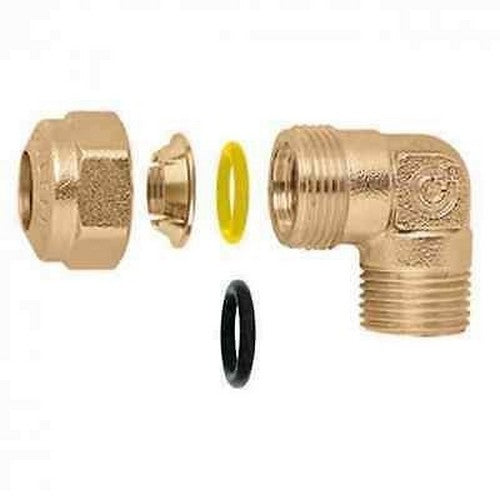 Raccordo Curvo Maschio 3/8" M - Ø 12 CALEFFI 905732