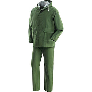 Giacca + pantalone impermeabile pvc pluvio verde xxl 