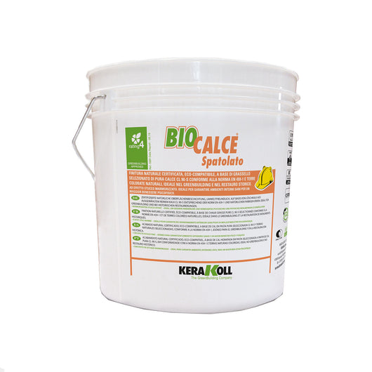 Biocalce Spatolato-Stucco Per Interni Naturale Certificato A Base Di Puro Grassello Di Calce E Terre Colorate 14 Lt-Kerakoll