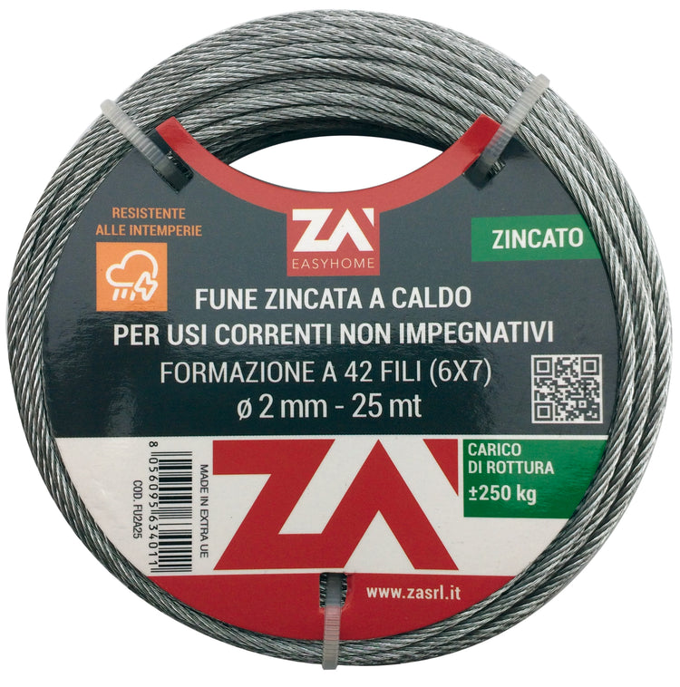 CAVETTO ACC. 49F C/ANIMA ACC. D.1,8 MT 9  PZ 1,0