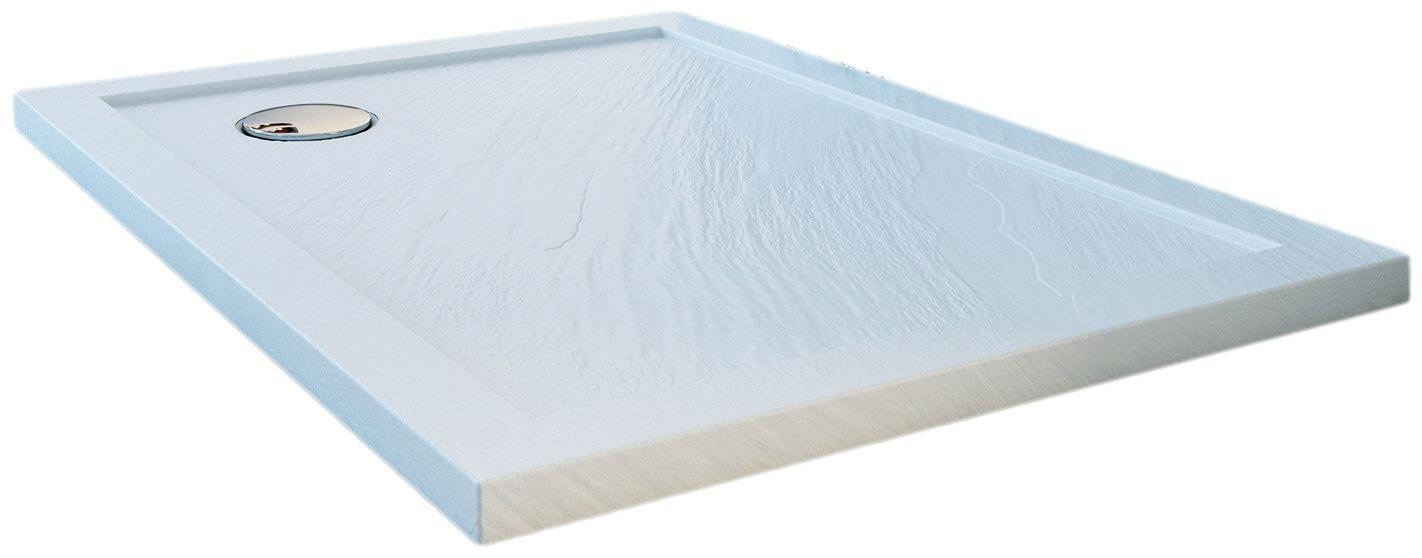 Piatto Doccia 70x110 cm in Acrilico Fosterberg Floret 2 Bianco