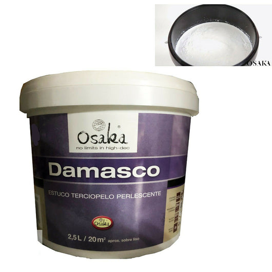 Osaka Damasco STUCCO VELLUTATO PERLESCENTE DECORATIVO 2,5 LT resa 20 mq Top Q