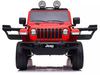 Macchina Elettrica per Bambini 12V 2 Posti con Licenza Jeep Wrangler Rubicon Rossa