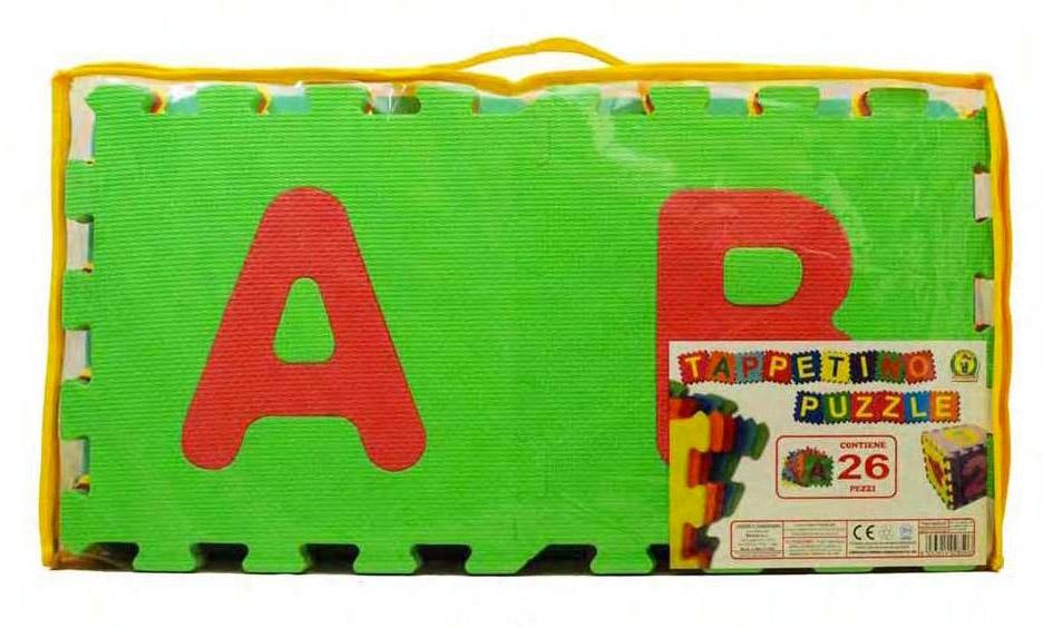 Tappeto Puzzle Gioco Bambini 26 Lettere dell'Alfabeto Kids Joy