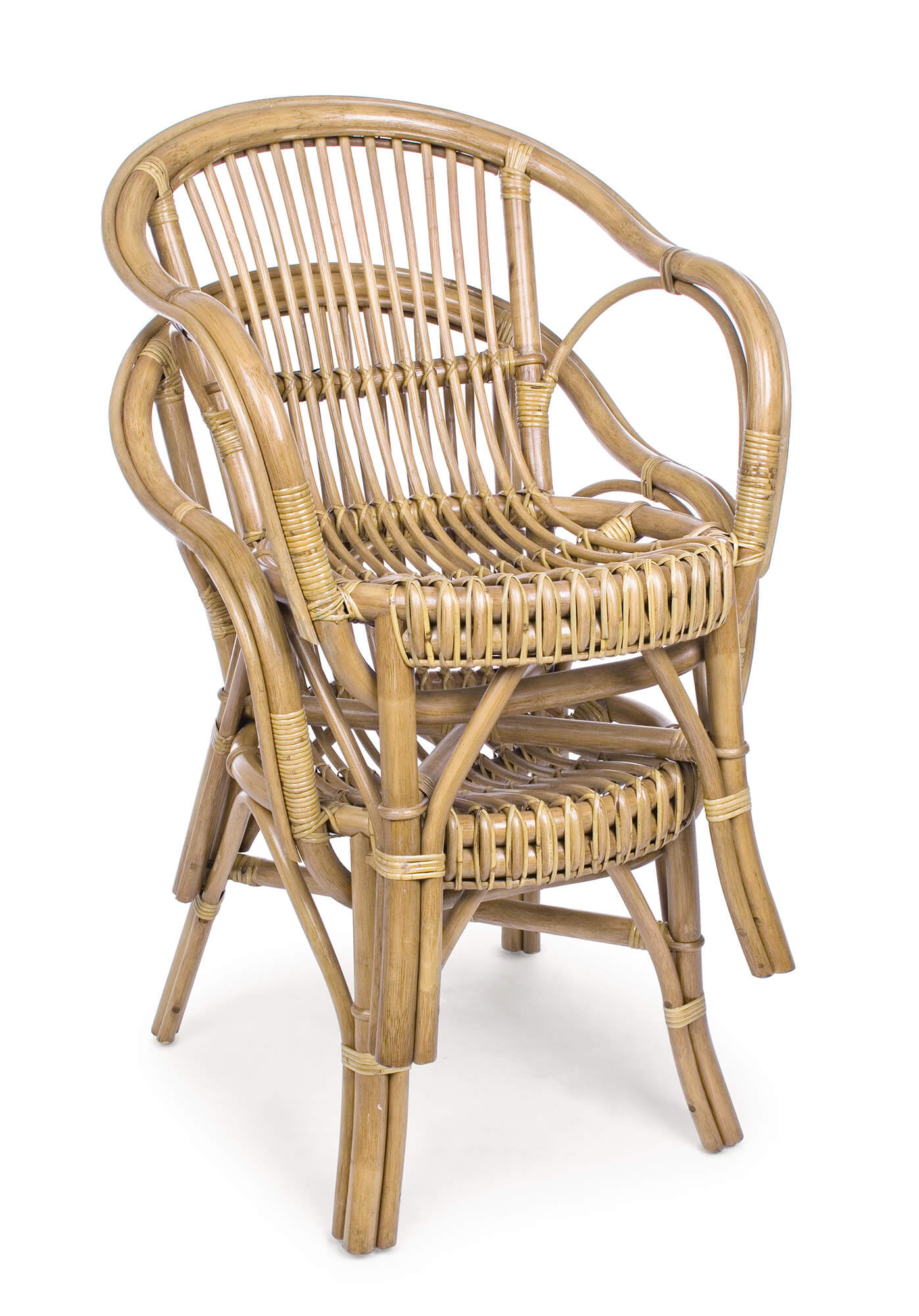 Poltrona da Giardino 57x61x80 cm in Rattan con Cuscino Barina