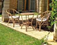 Poltrona da Giardino 57x61x80 cm in Rattan con Cuscino Barina