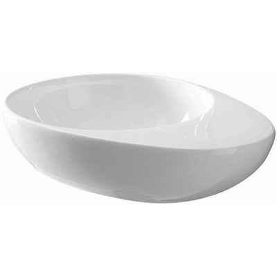 Lavabo appoggio 55x39 cm JOKER EGG Bianco